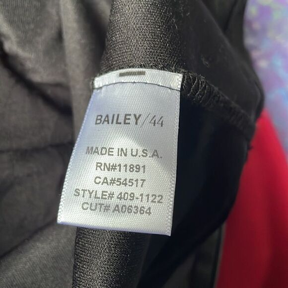 REVOLVE Bailey 44 Musical Montage Black Split Sleeve Faux Leather Dress (XS) - Picture 12 of 16